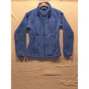 Columbia Sportswear Womens Full Zip Up Fleece Jacket Long Sleeves Blue Size XS